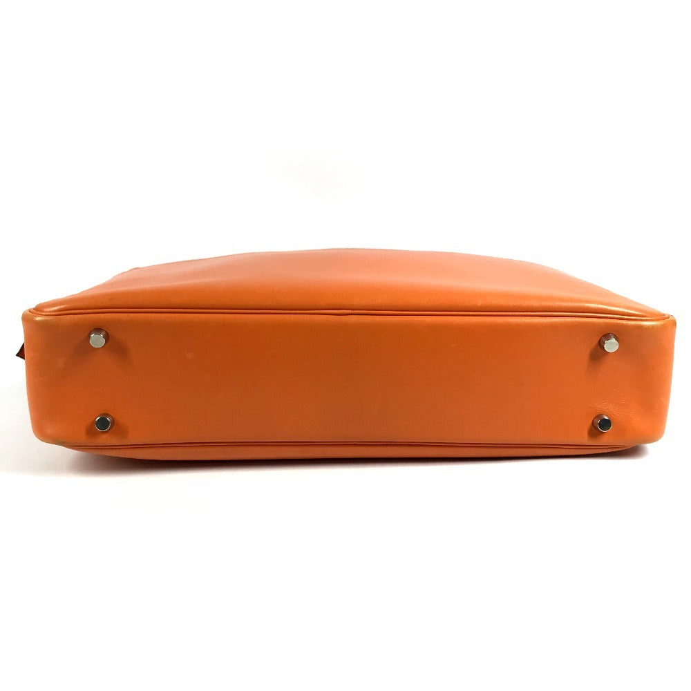 HERMES Plum Dog 38 Plum Dog 38 Bag, Tote Bag, Handbag, Document Bag Business bag Leather Orange Used