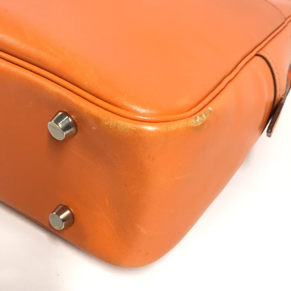 HERMES Plum Dog 38 Plum Dog 38 Bag, Tote Bag, Handbag, Document Bag Business bag Leather Orange Used