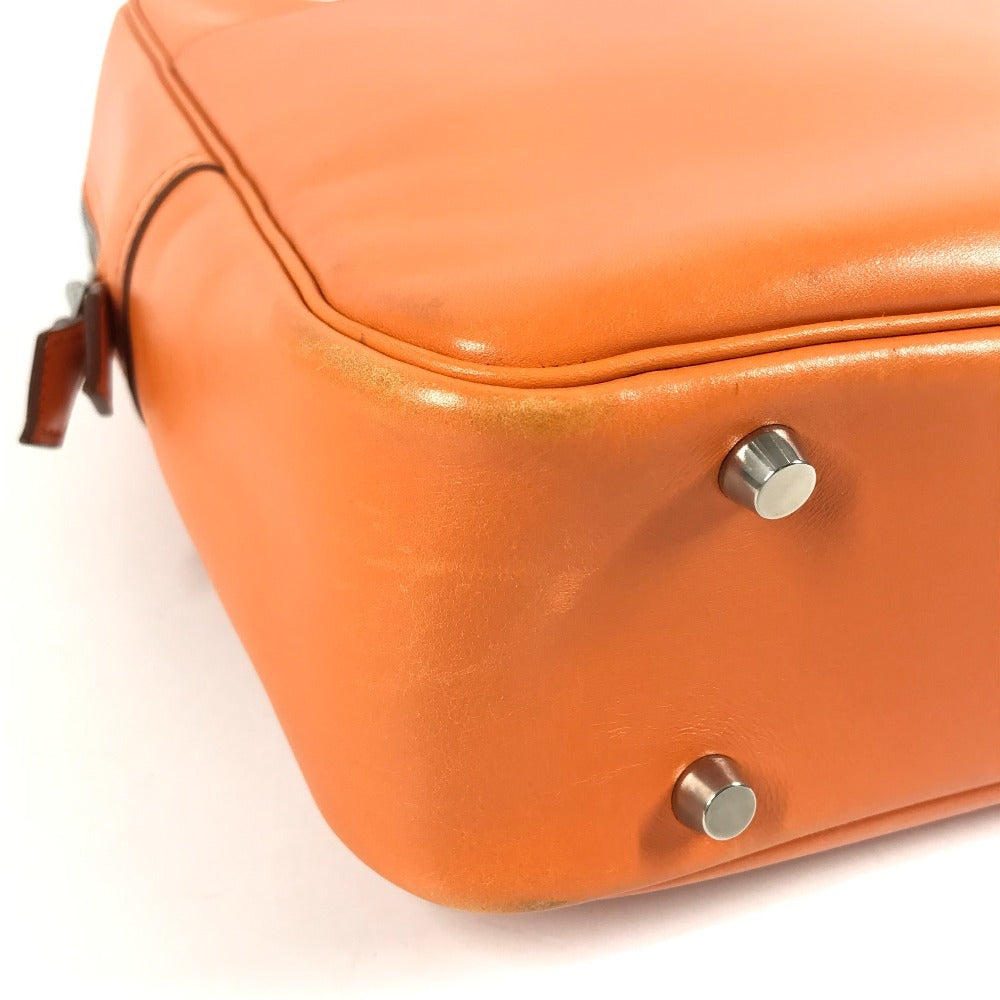 HERMES Plum Dog 38 Plum Dog 38 Bag, Tote Bag, Handbag, Document Bag Business bag Leather Orange Used