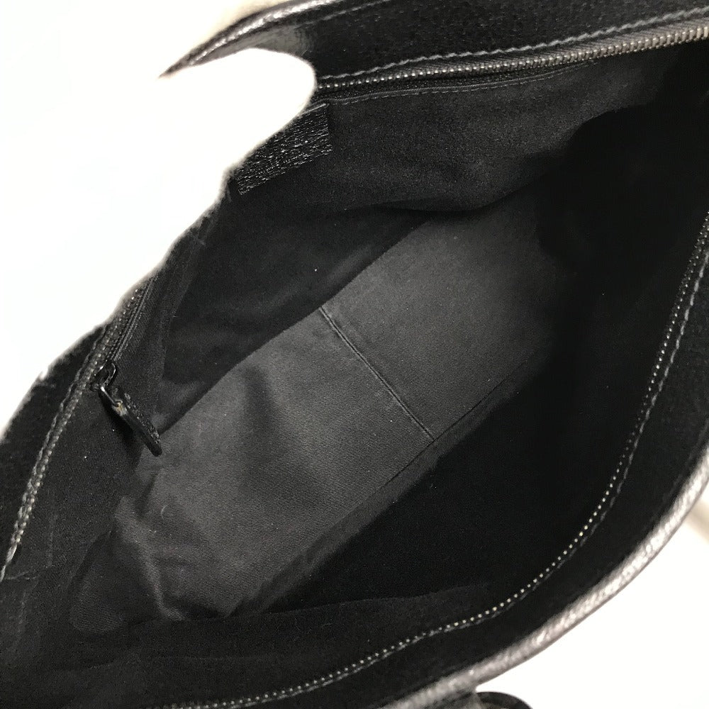 GUCCI 113011 GG logo Bag Tote Bag shawl Shoulder Bag GGCanvas/Leather Black Used