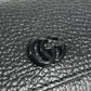 GUCCI 644407 GG Marmont logo Compact wallet Trifold wallet Leather Black Used