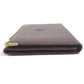 CARTIER Must de Line logo Bi-fold business card holder pass case Card Case Leather wine-red Used