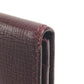 CARTIER Must de Line logo Bi-fold business card holder pass case Card Case Leather wine-red Used