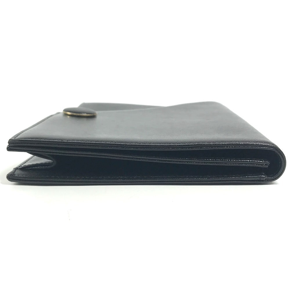 YVES SAINT LAURENT 不明 vintage Bag Pouch Clutch Bag Cluch Bag Leather Black Used