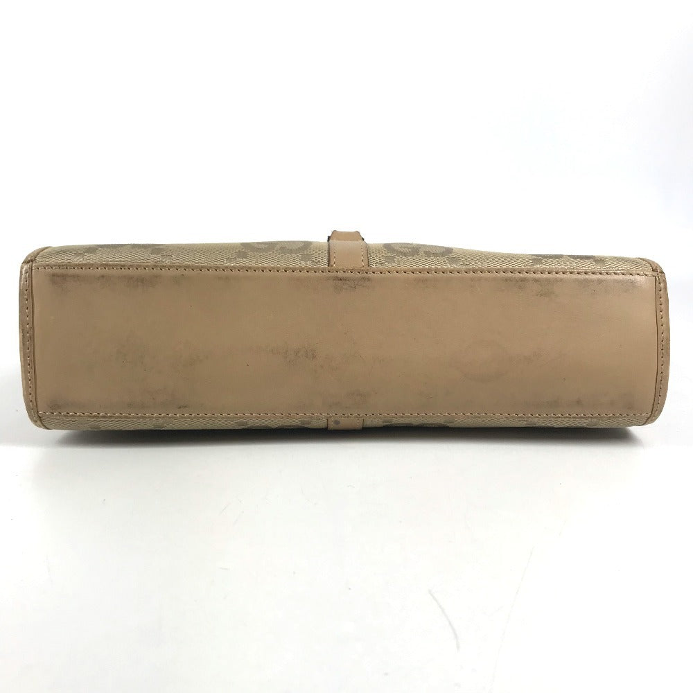 GUCCI 002 1068 GG logo Jackie Bag Tote Bag Shoulder Bag Hand Bag GGCanvas/Leather Beige Used