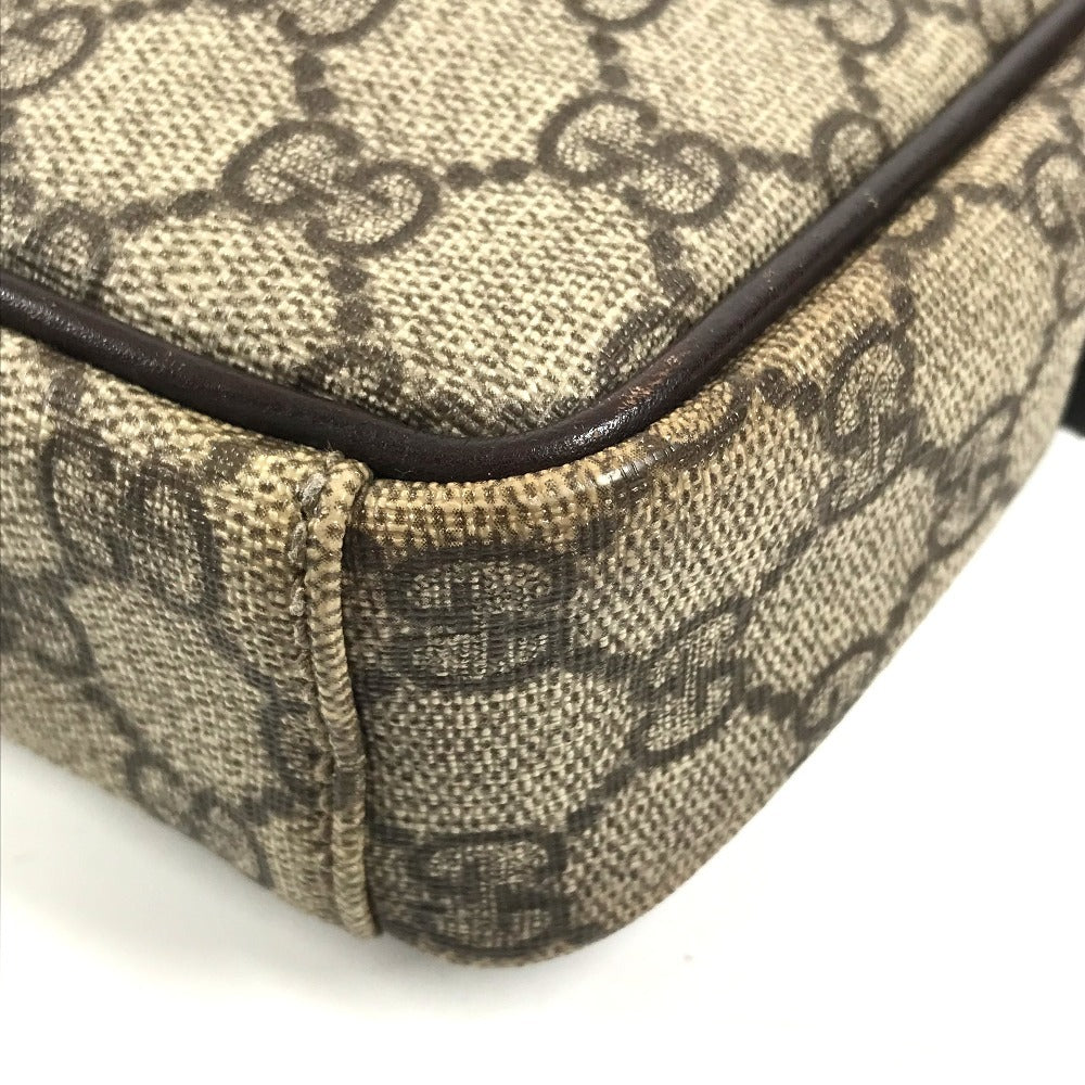 GUCCI 122754 GG Supreme GG Logo Pochette Crossbody bag Shoulder Bag GG Supreme Canvas Beige Used