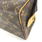 LOUIS VUITTON M47636 Monogram Trousse Pat Presion Bag, Pouch, Clutch Bag, Makeup Pouch, Cosmetics Cluch Bag MonogramCanvas Brown Used
