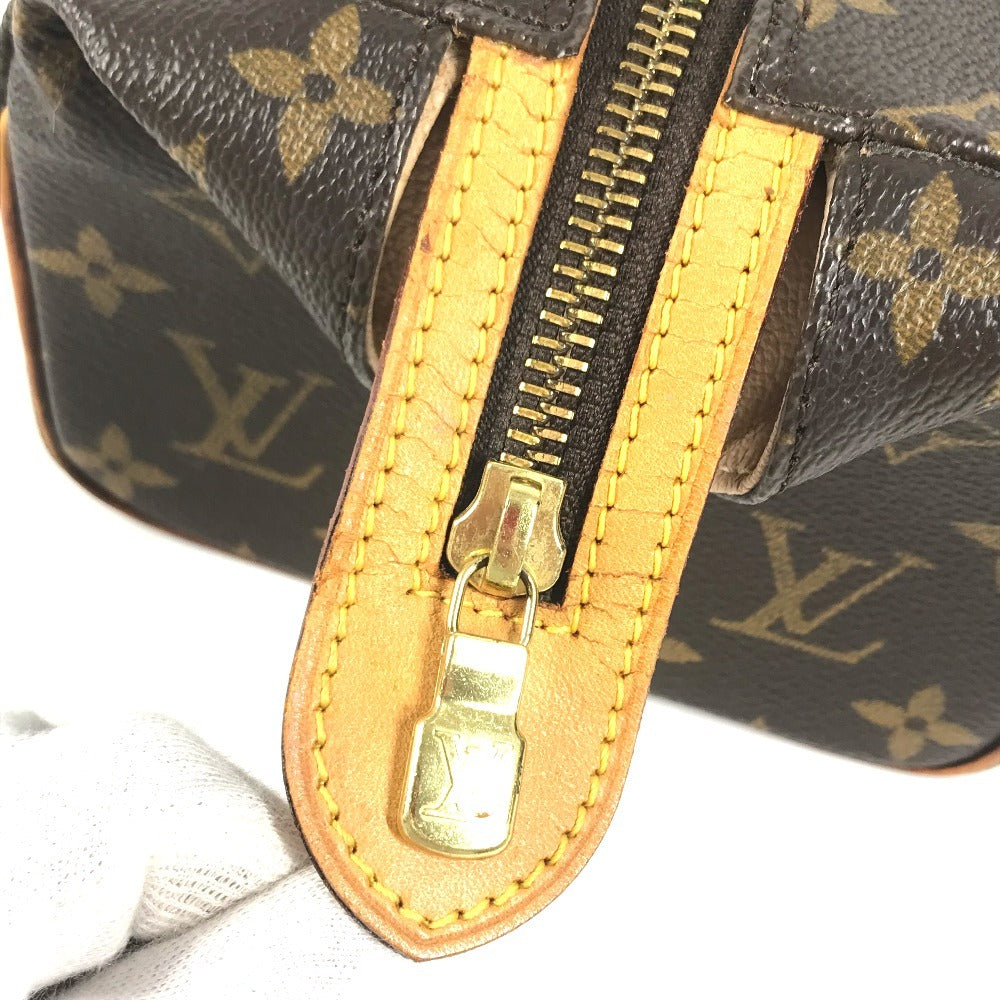 LOUIS VUITTON M47636 Monogram Trousse Pat Presion Bag, Pouch, Clutch Bag, Makeup Pouch, Cosmetics Cluch Bag MonogramCanvas Brown Used