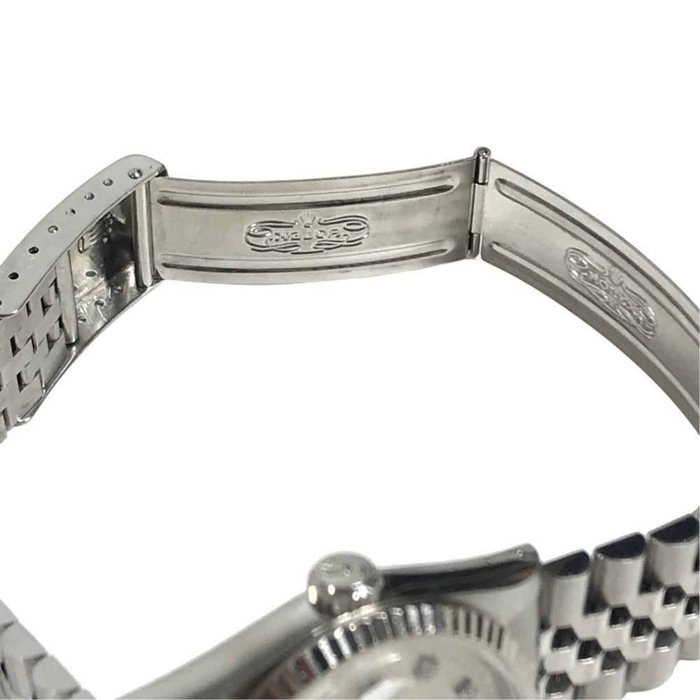 ROLEX X Datejust 10P Diamond Men's watch Wristwatch SS/WG Silver Used