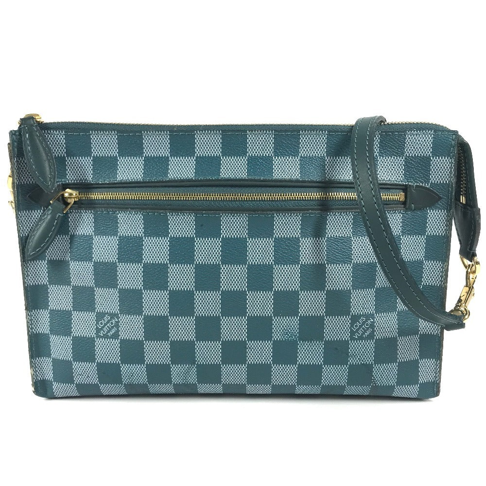 LOUIS VUITTON N41310 Damier color module Bag Crossbody Pochette Shoulder Bag Damier Canvas Cian Green Used