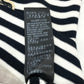 GUCCI 461177 Men's Cotton Sweatshirt with Striped Octopus Motif, White and Black