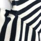 GUCCI 461177 Men's Cotton Sweatshirt with Striped Octopus Motif, White and Black