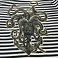 GUCCI 461177 Men's Cotton Sweatshirt with Striped Octopus Motif, White and Black