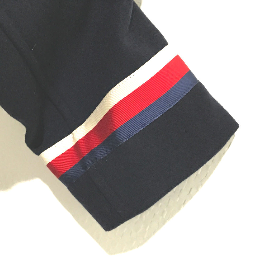 GUCCI 451131 Two-tone Sylvie Web Ribbon Felt Jacket/Peacoat, Men's, Navy