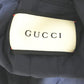 GUCCI 451131 Two-tone Sylvie Web Ribbon Felt Jacket/Peacoat, Men's, Navy