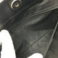 Christian Dior Floral Embroidered Trotter Shoulder Tote Bag in Canvas/Leather, Black