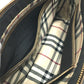 BURBERRY 内側チェック ワンショルダー カバン 肩掛け バッグ ショルダーバッグ レザー レディース ブラウン