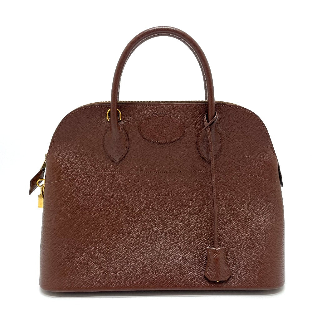 HERMES ボリード35 カバン 2WAY ハンドバッグ レザー レディース ブラウン