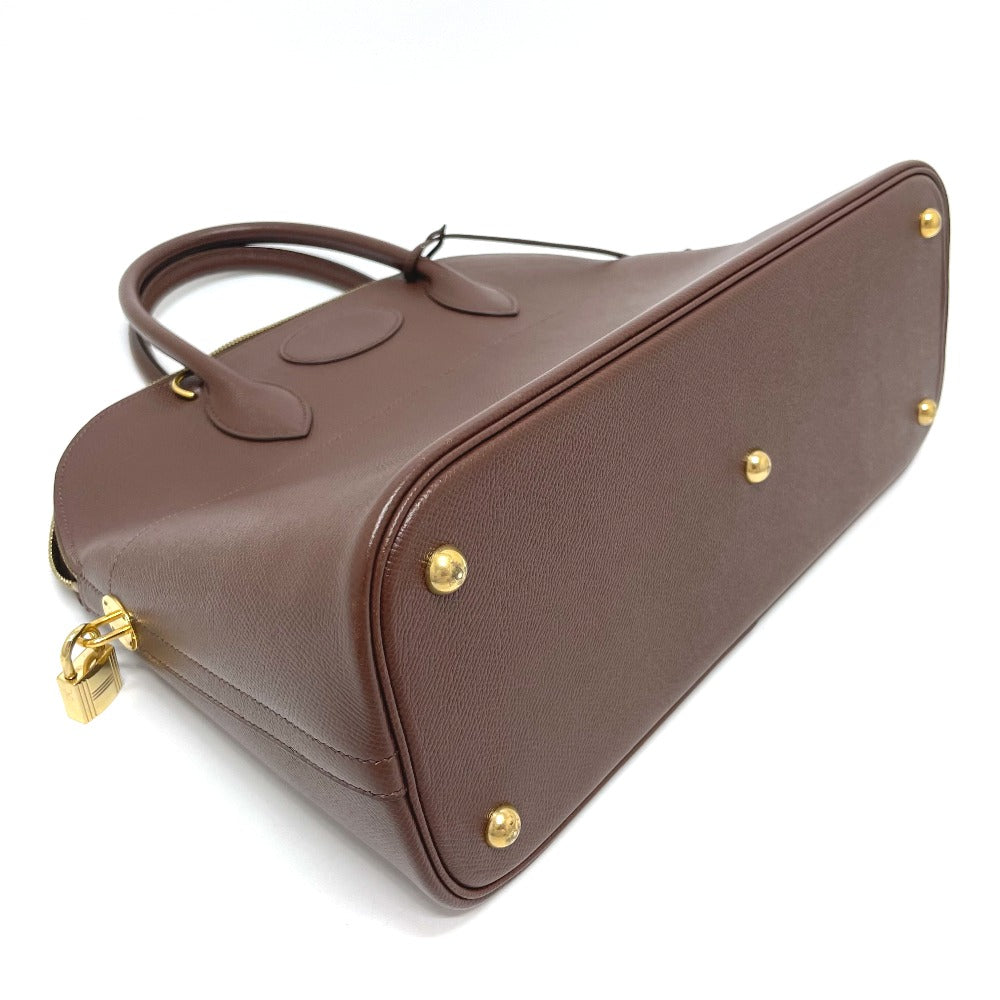 HERMES ボリード35 カバン 2WAY ハンドバッグ レザー レディース ブラウン