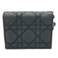 Dior S0178SLOI Lady Dior Mini Wallet, Bifold Leather, Women's, Black