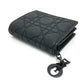 Dior S0178SLOI Lady Dior Mini Wallet, Bifold Leather, Women's, Black