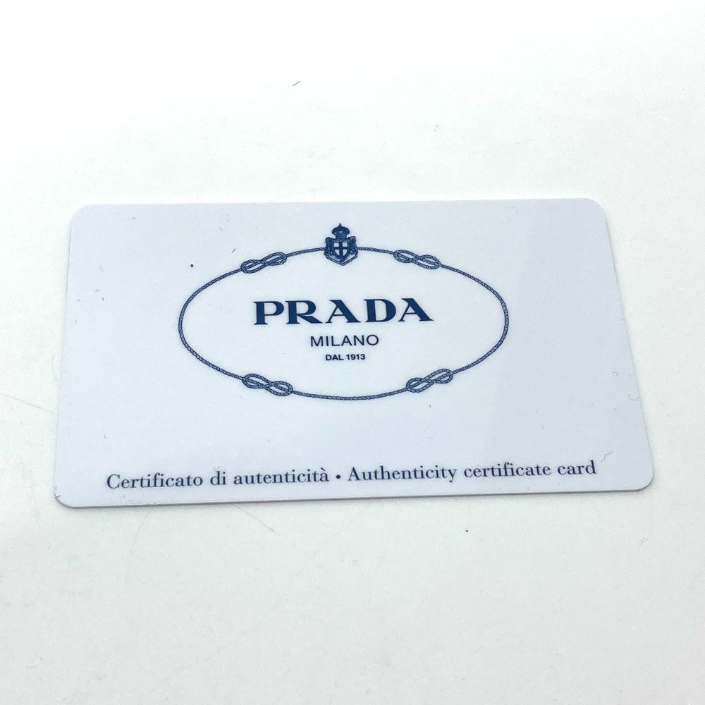 PRADA BR4354 ロゴプレート セミショルダー バッグ カバン 肩掛け ショルダーバッグ トートバッグ レザー/ナイロン レディース パープル