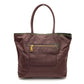 PRADA BR4354 ロゴプレート セミショルダー バッグ カバン 肩掛け ショルダーバッグ トートバッグ レザー/ナイロン レディース パープル