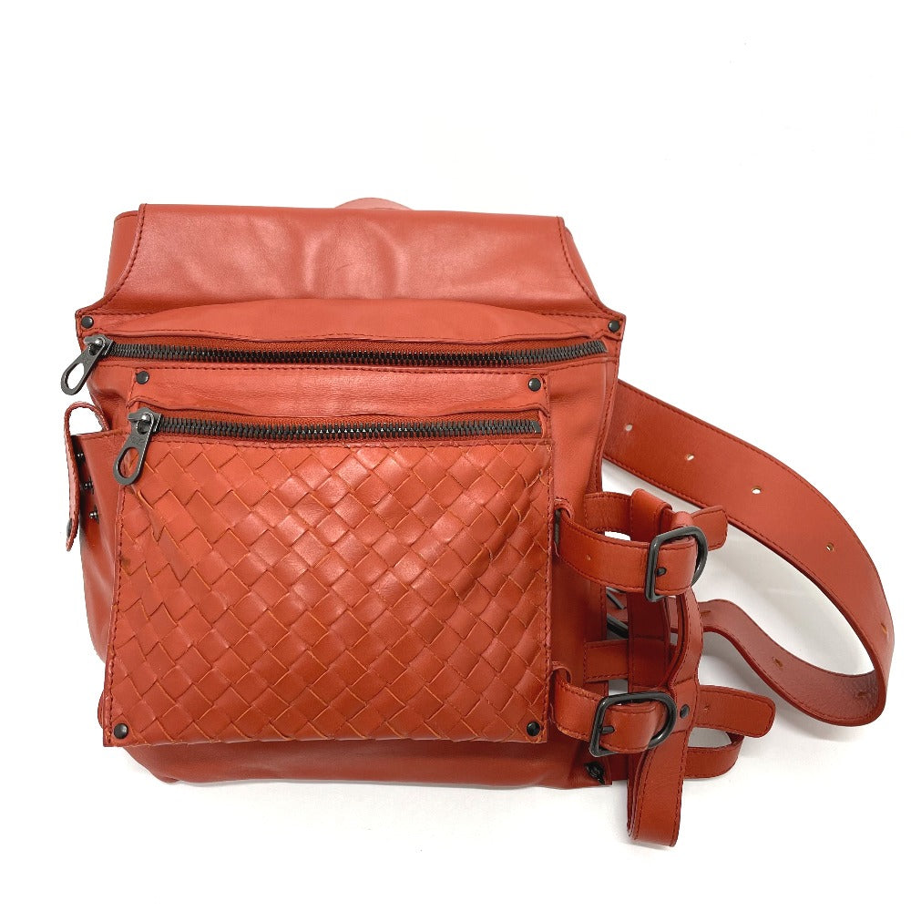 Bottega Veneta 121604 Intrecciato Cinturón lateral Bolso de cintura Bolsa Bolsa de cuero unisex