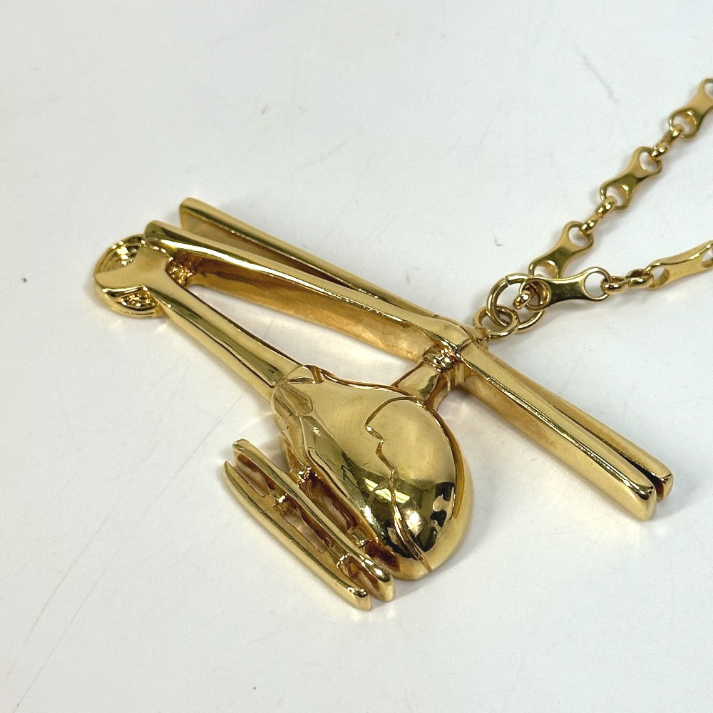 LOUIS VUITTON MP0329 Accessories Helicopter Chain Necklace GP Women's Gold