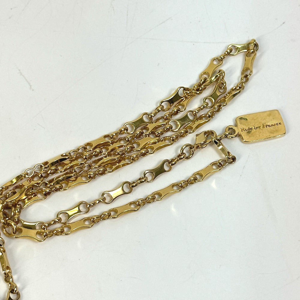 LOUIS VUITTON MP0329 Accessories Helicopter Chain Necklace GP Women's Gold