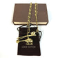 LOUIS VUITTON MP0329 Accessories Helicopter Chain Necklace GP Women's Gold