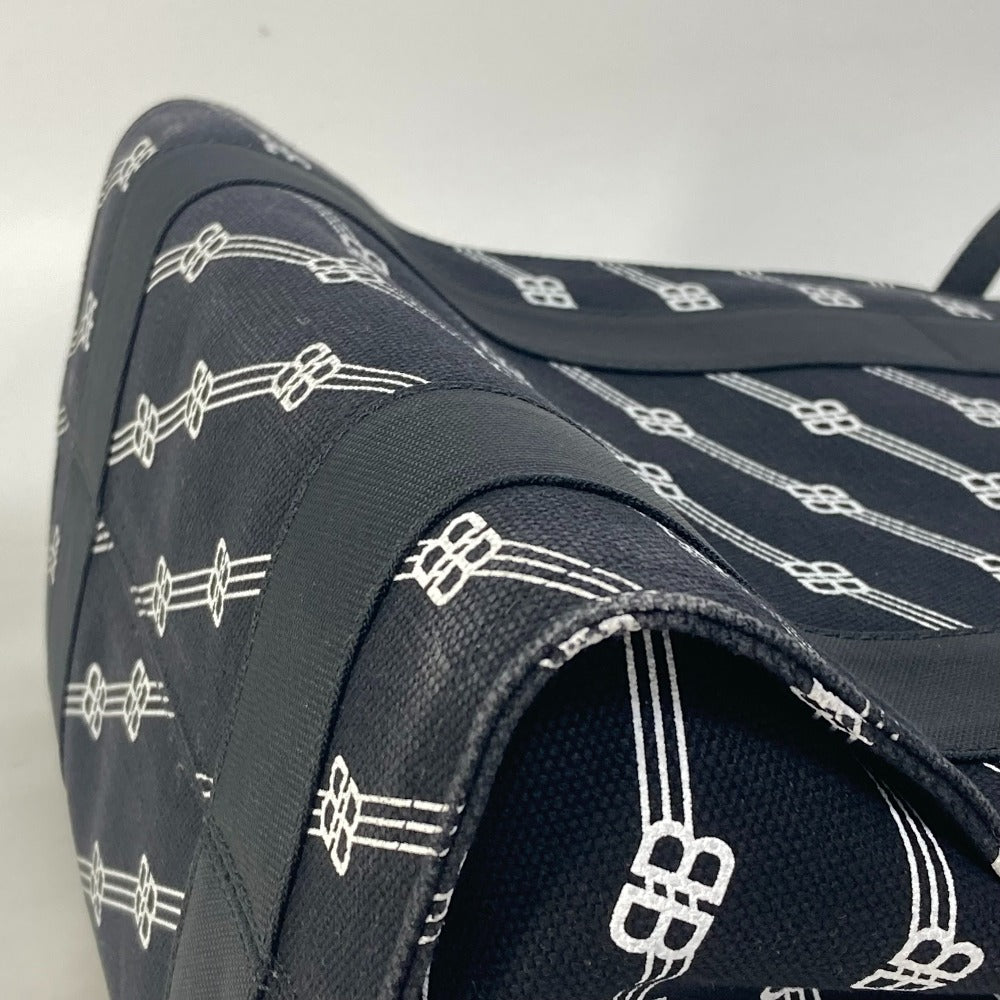 BALENCIAGA 620884 BB トレード S トートバッグ カバン ハンドバッグ キャンバス レディース ブラック