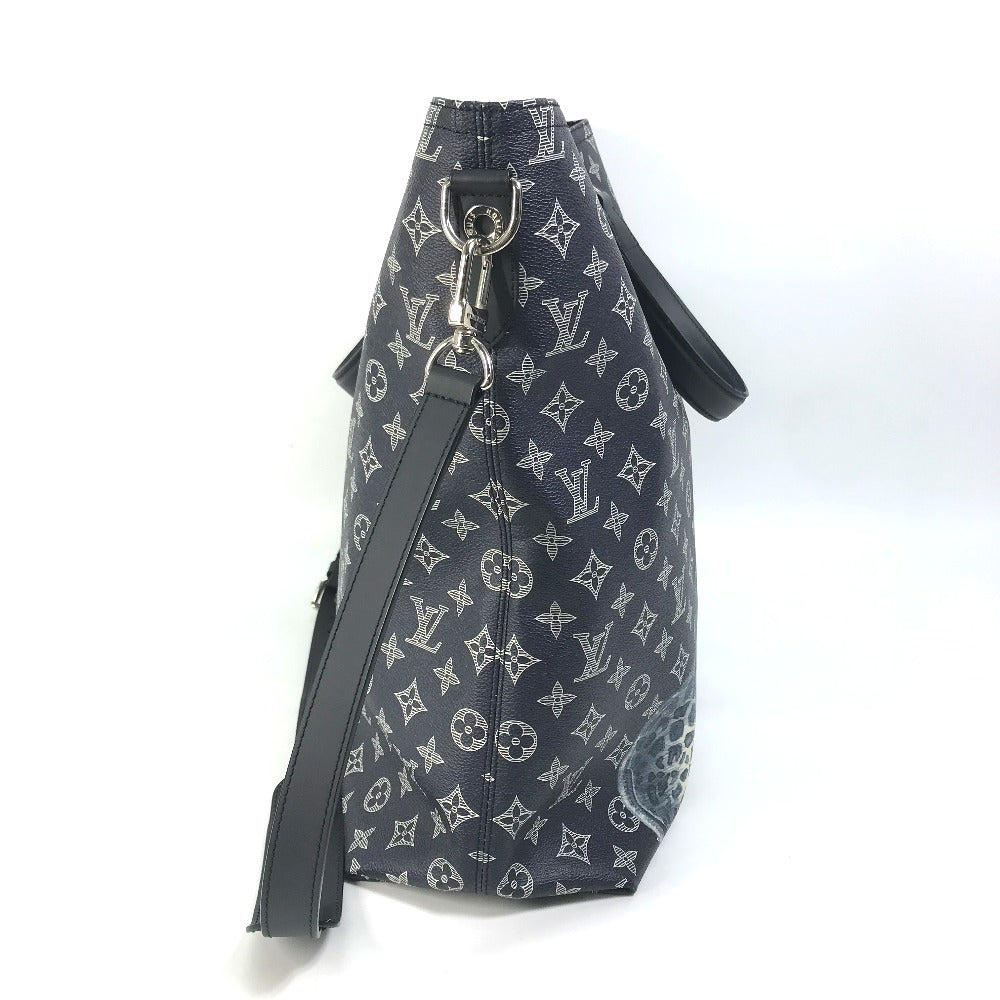 LOUIS VUITTON M54127 モノグラムサバンナ ジェイク アンド ディノス チャップマン 2WAY ショルダーバッグ 斜め掛け トートバッグ モノグラムサバンナキャンバス メンズ ネイビー