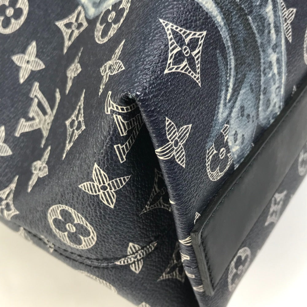LOUIS VUITTON M54127 モノグラムサバンナ ジェイク アンド ディノス チャップマン 2WAY ショルダーバッグ 斜め掛け トートバッグ モノグラムサバンナキャンバス メンズ ネイビー
