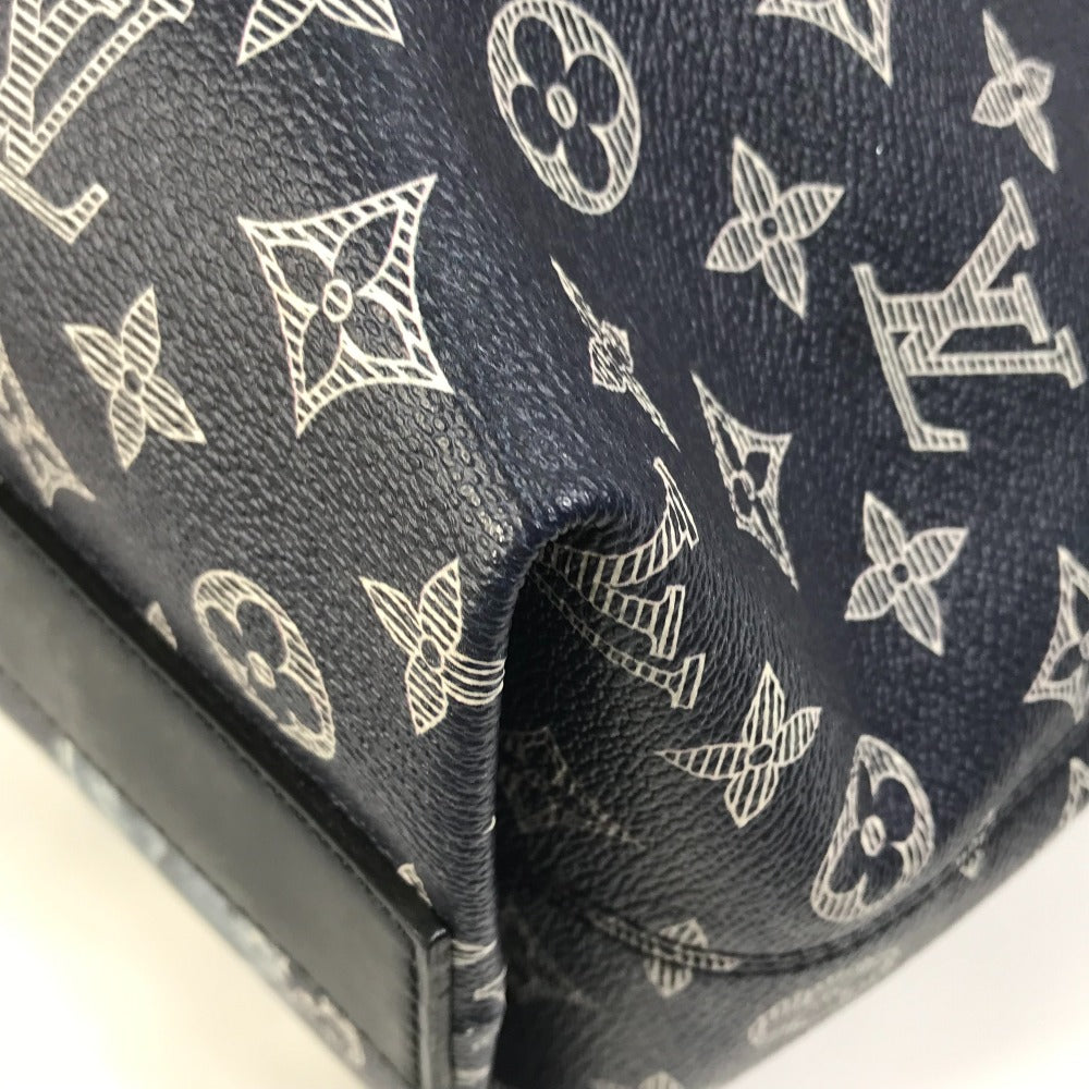 LOUIS VUITTON M54127 モノグラムサバンナ ジェイク アンド ディノス チャップマン 2WAY ショルダーバッグ 斜め掛け トートバッグ モノグラムサバンナキャンバス メンズ ネイビー
