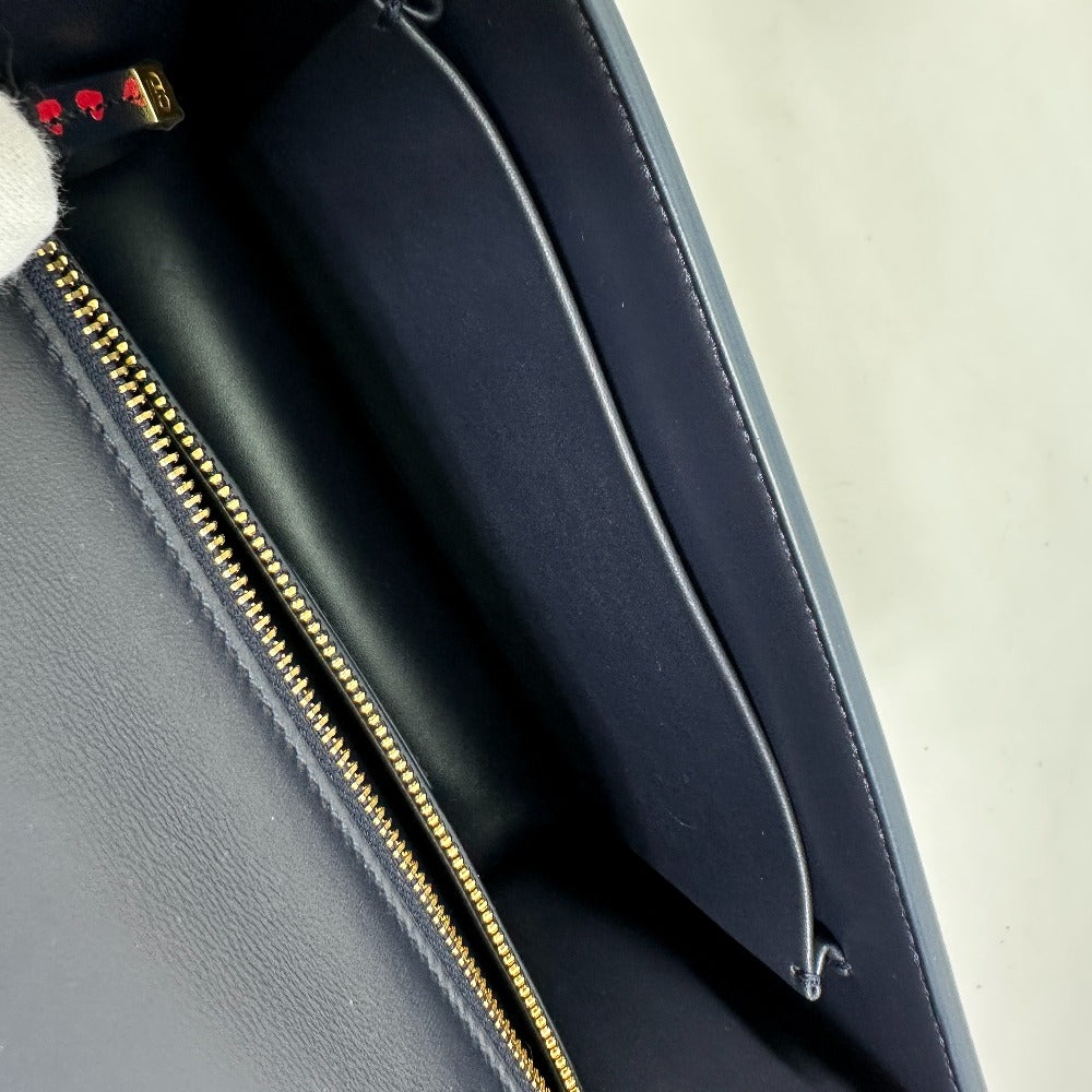 Christian Dior Heart 30 Montaigne Logo Crossbody Shoulder Bag in Black Leather