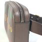 GUCCI 602695 クロス カバン ベルトバッグ 100周年記念 ロゴ ショルダーバッグ ボディバッグ レザー メンズ ブラウン