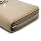 FENDI 8M0299 By the Way Round Zip Long Wallet, Leather, Men's, Beige