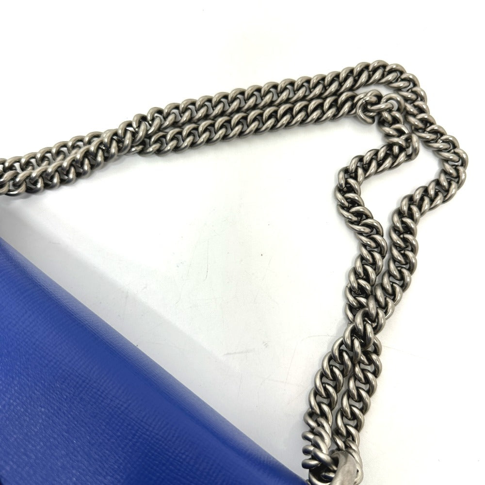 GUCCI 400249 Two-tone Dionysus Chain Shoulder Bag Leather Women's Blue