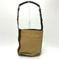 GUCCI 001-4286 Vintage Sherry Line Bucket Shoulder Bag in Beige Leather/Canvas
