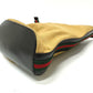 GUCCI 001-4286 Vintage Sherry Line Bucket Shoulder Bag in Beige Leather/Canvas