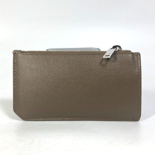 SAINT LAURENT PARIS 609362 Compact Wallet, Fragment Case, Coin Purse, Leather, Men's, Brown