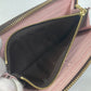 LOUIS VUITTON M61298 Monogram Portefeuille Clemence Round Zip Long Wallet in Monogram Canvas, Women's Rose Ballerine in Pink