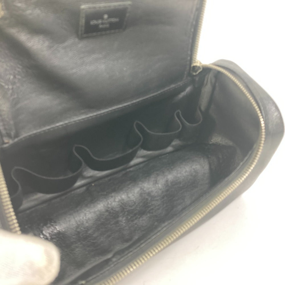 LOUIS VUITTON N47625 Damier Graphite Toiletry Pouch, Makeup Pouch, Cosmetic Pouch, Second Bag, Clutch Bag, Pouch, Damier Graphite Canvas, Men's, Black