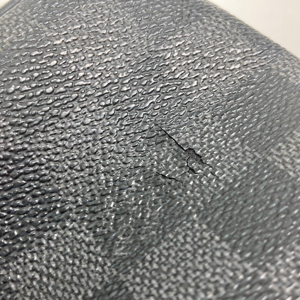 LOUIS VUITTON N47625 Damier Graphite Toiletry Pouch, Makeup Pouch, Cosmetic Pouch, Second Bag, Clutch Bag, Pouch, Damier Graphite Canvas, Men's, Black