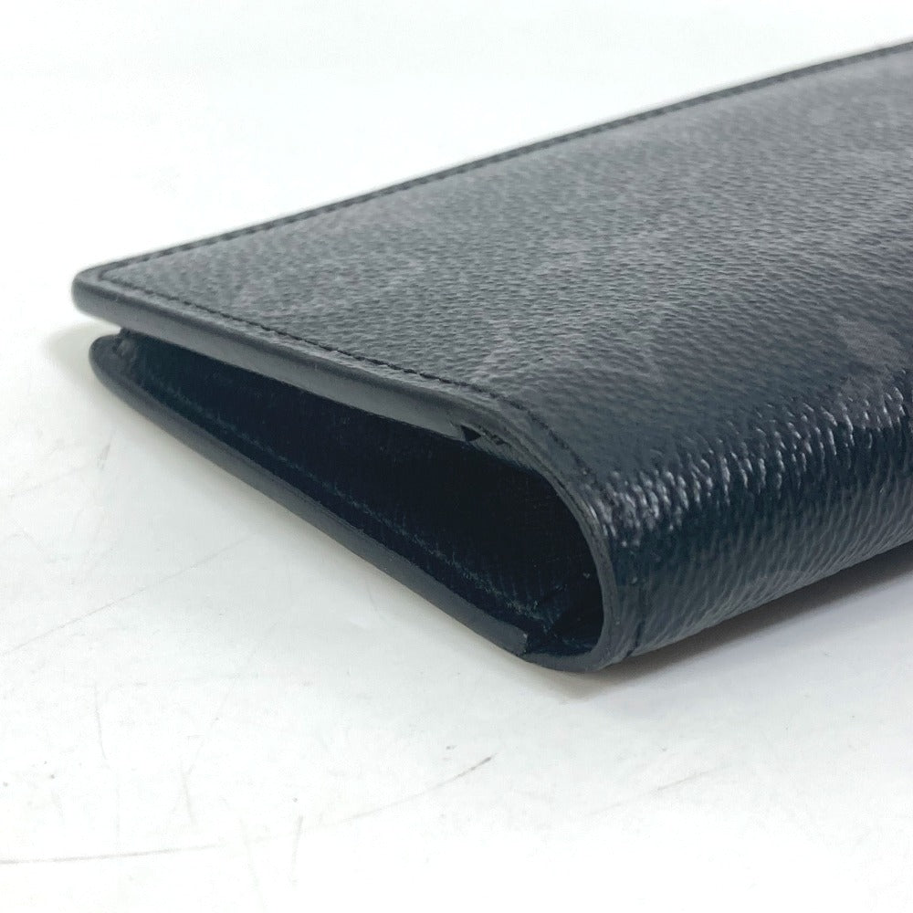 LOUIS VUITTON M61697 モノグラム・エクリプス ポルトフォイユ・ブラザ 2つ折り 長財布 モノグラムエクリプスキャンバス メンズ ブラック