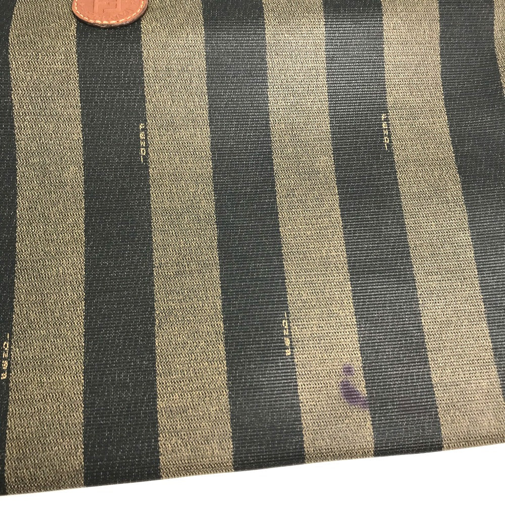 FENDI Pecan Bifold Handbag/Clutch Bag in PVC/Leather, Green