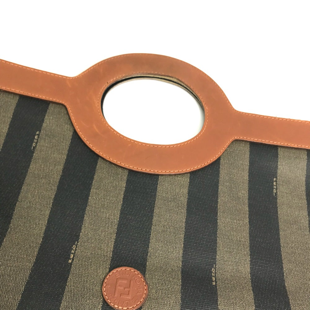 FENDI Pecan Bifold Handbag/Clutch Bag in PVC/Leather, Green