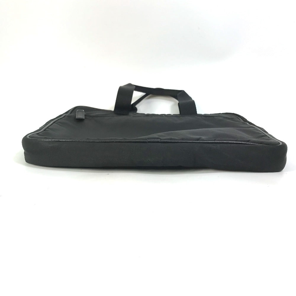 PRADA カバン トライアングルロゴ 三角ロゴ プレート ハンドバッグ PCバック パソコン ケース ビジネスバッグ ナイロン メンズ ブラック - brandshop-reference