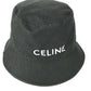 CELINE AU5B968P ハット帽 帽子 バケットハット ボブハット ロゴ ハット コットン メンズ ブラック - brandshop-reference